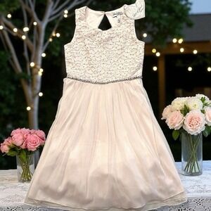 Girls Speechless dress size 12 sleeveless Peachy/Blush Color NWT!